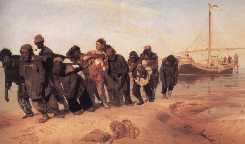 llya Yefimovich Repin Barge Haulers on the Volga oil painting picture
